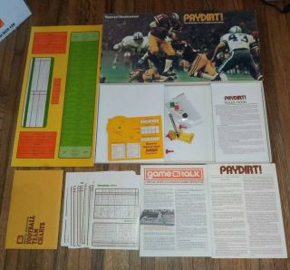 Vintage Paydirt Sports Illustrated Football Board Game Cowboys Redskins Rare 70s