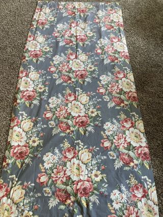 Rare Vintage Ralph Lauren Kimberly Floral Curtain Panels Drapes Shanby Chic