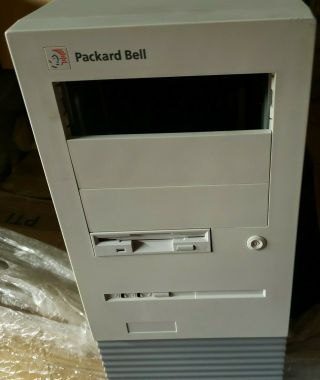 Vintage Packard Bell Lpx Multi - Media Tower Case Pentium Vintage Rare W/ Power 2