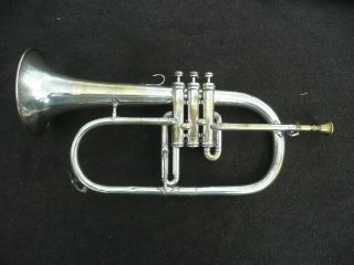 Rare Vintage Bb French Flugelhorn By Andrieu Paris - Great Player