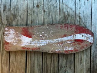 Rare Vintage Santa Cruz Jeff Grosso Skateboard Skate Deck Thrashed