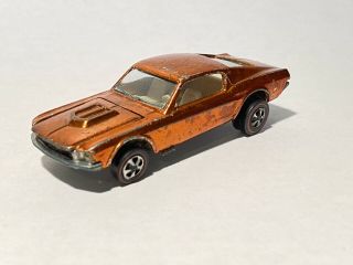 1968 Hot Wheels Redlines Custom Mustang Orange US RARE 2