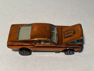 1968 Hot Wheels Redlines Custom Mustang Orange US RARE 5