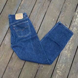 Vintage Levis 501 Shrink To Fit Jeans 1987 Raw Denim 28 " Waist Made In Usa Rare