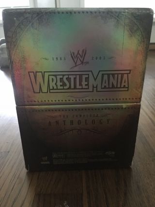 Wwe Wwf Wrestlemania 1 - 21 The Complete Anthology 1985 - 2005 Dvd Set Rare Oop Cell