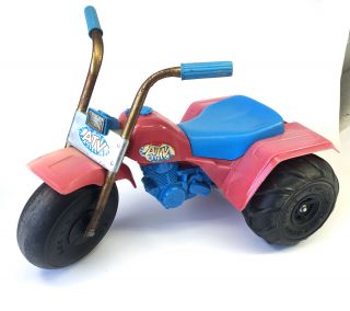 Vintage Processed Plastics Kids Ride On Atv Atc 3 Wheeler Toy Rare Htf Made Usa
