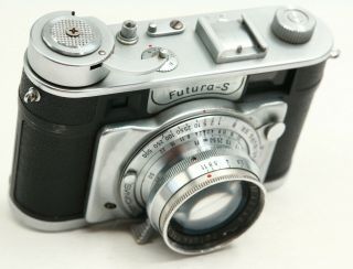 Rare Futura - S Frilon 50/1.  5 50mm F1.  5 Lens Rapid Winder Rangefinder Camera