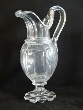 Rare Antique Early 19th Century Large Glass Ewer / Jug Circa - 1820’s
