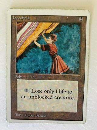 Forcefield - Mtg Unlimited Heavily Played Rare Artifact