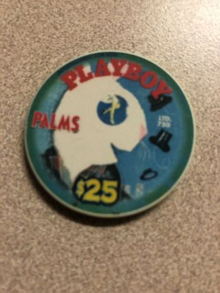 $25 Palms Playboy Limited Las Vegas Nevada Casino Chip Rare