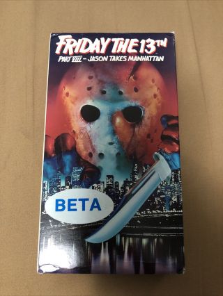 Friday The 13th Part Viii Jason Takes Manhattan 8 Beta Rare Betamax