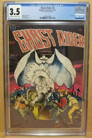 Ghost Rider 4 Cgc 3.  5 (vg -) Classic Frank Frazetta Cover 1951 Rare