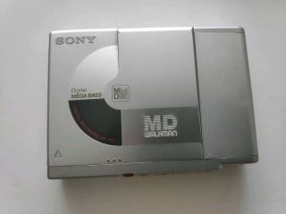 Sony Md Walkman Mz - R37 Portable Minidisc Recorder Very Rare Vintage Woow