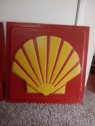 Rare Vintage Shell Gas/oil/ Service Station Dealership Sign 26 " × 26 "