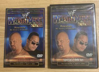 Wwe Wwf - Wrestlemania 17 X - Seven X7 (dvd,  2001,  2 - Disc) Ultra Rare Authentic Us