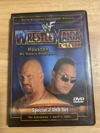 WWE WWF - WrestleMania 17 X - Seven X7 (DVD,  2001,  2 - Disc) Ultra RARE Authentic US 2