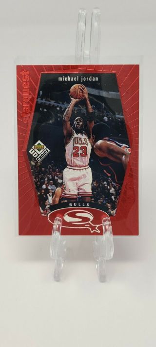 Michael Jordan 1998 - 99 Upper Deck Collectors Choice Starquest Red Sp Rare