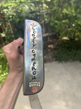 Rare scotty cameron studio design putter 3.  5 With Cover And Tool 4