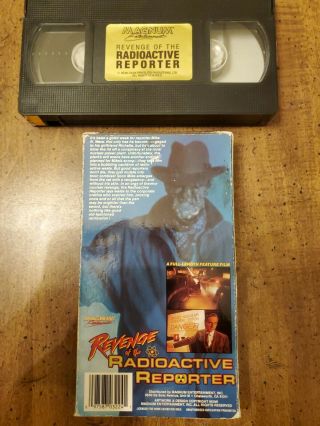 Revenge Of The Radioactive Reporter Horror VHS Magnum Entertainment RARE OOP HTF 2