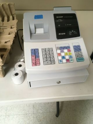 Sharp Electronic Cash Registers: Model XE - A202 and XE - A21S - rarely 6