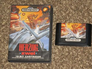 Great Herzog Zwei Sega Genesis 100 Authentic Rare Game