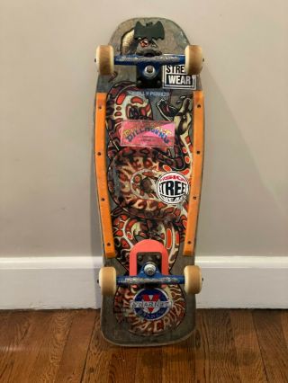 Santa Cruz Og Jeff Kendall Skateboard Complete 1989 (rare) W/gullwing Trucks