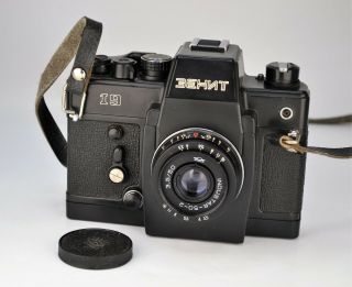 Rare Ussr " Zenit - 19 " Half - Automatic Slr Camera,  Industar - 50 - 2 Lens,  F3.  5/50 (3)