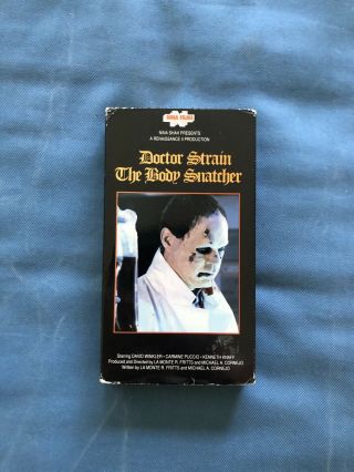 Doctor Strain The Body Snatcher Vhs Extremely Rare Horror Low Budget Sov Gore