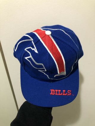 Vintage Buffalo Bills The Game Big Logo Snapback Hat Cap Nfl Flutie Oj Rare Nfl