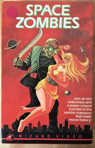 Space Zombies Aka Astro Zombies Rare Wizard Video 1986 Big Box Vhs