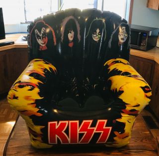 “kiss” Rock Band Inflatable Chair - Very Rare Hard To Find L@@k