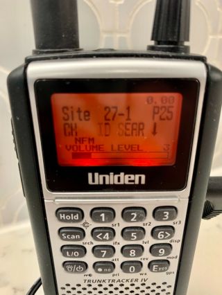 Rare Uniden Trunktracker Iv Police Scanner Model Bcd396xt