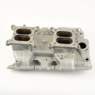 Offenhauser 5499 Dual Quad Low Rise Intake Manifold Pontiac Engines 350 - 455 Rare