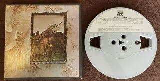 Rare Led Zeppelin Iv Zoso 3 3/4 Ips Reel To Reel Vintage Alm 7208 4 Track