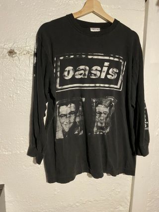 Rare Vintage 1990s Oasis T Shirt Size L/xl.  Longsleeve.  Vintage