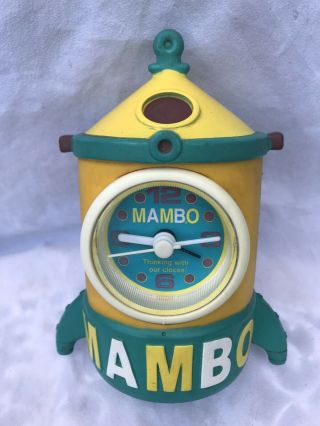 Mambo Thinking With Our Clocks Space Rocket Yellow Green Loud Colour Rare