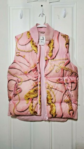 [adidas X Jeremy Scott] Rare Pink & Gold Sleeveless " Straps/hangers " Vest (m)