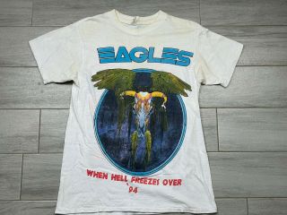 Rare Vintage 1994 The Eagles Hell Freezes Over Concert Tour Shirt Size M/l