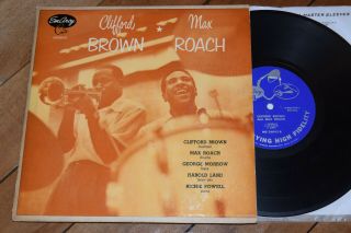 Clifford Brown Max Roach 10 " Rare 1st Dg Blue Back Emarcy Lp Harold Land