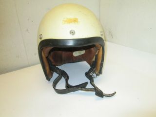 Vintage Agv Valenza Helmet Motorcycle Bike Moto Racing Auto Race Italy Old Rare