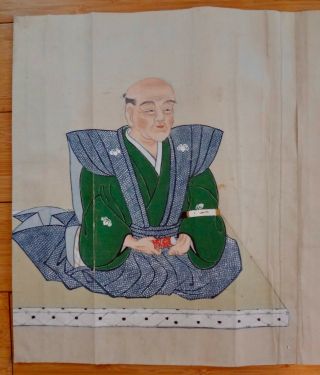 Large Rare Antique 19th C Handpainted Meiji Japanese Scroll Signed 6 