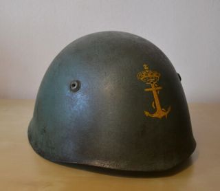 Italian Navy Regia Marina Rare Badge Ww2 M33 Helmet