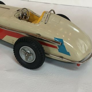 Rare Sears Indianapolis 500 Racer 50’s 60’s Tin Toy D Battery Box read 5