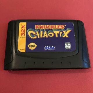 Knuckles Chaotix Sega Genesis 32x 1995 Euc Rare