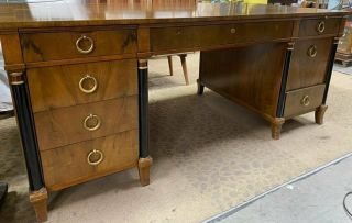Vintage Executive Style Baker Furniture Desk Rare