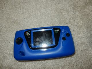 Sega Game Gear Blue Handheld System (rare) As - Is,  Parts,  Repair Z267