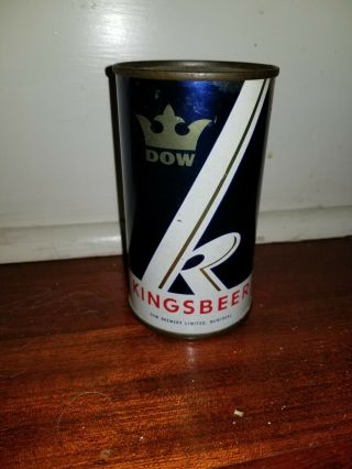 Rare Vintage Flat Top Beer Can.  Dow Kingbeer.  1959 Rare Find