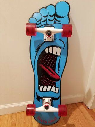 Santa Cruz Screaming Right Foot Factory Complete Skateboard Rare