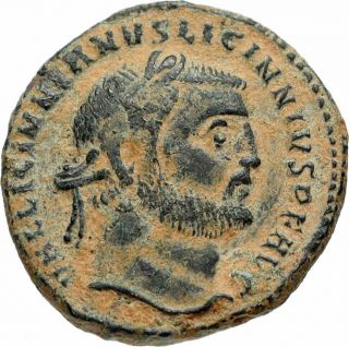 Licinius I Enemy Of Constantine The Great Ancient Roman Coin Genius Rare I46795