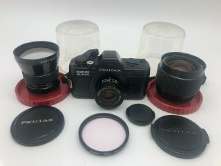 【rare,  N.  Mint】 Pentax Auto 110 Lens Kit Pan Focus,  70mm,  20 - 40mm From Japan